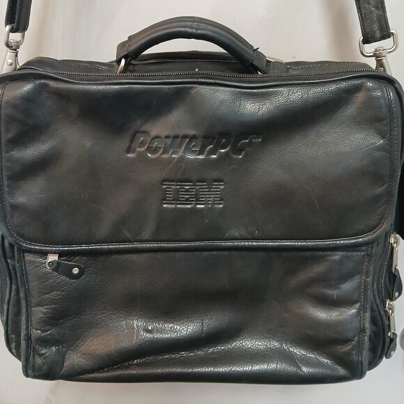 IBM Vintage Superior Leather Attache - Picture 1 of 16